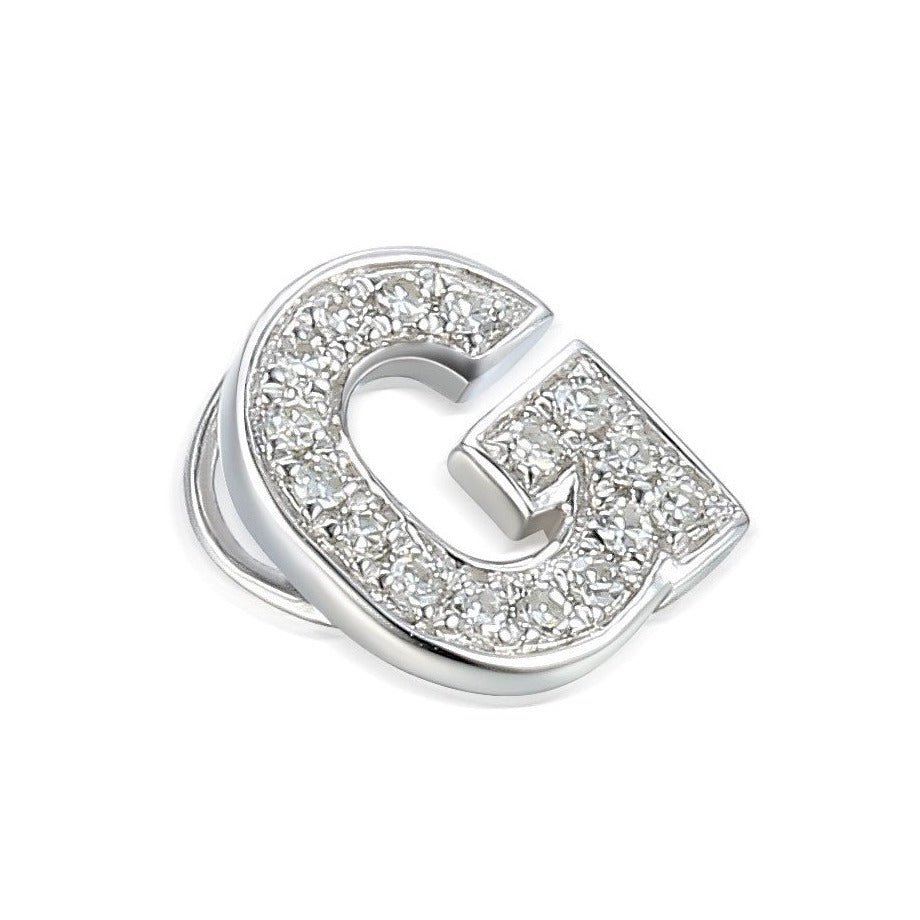 Pave Diamond Initial G Pendant