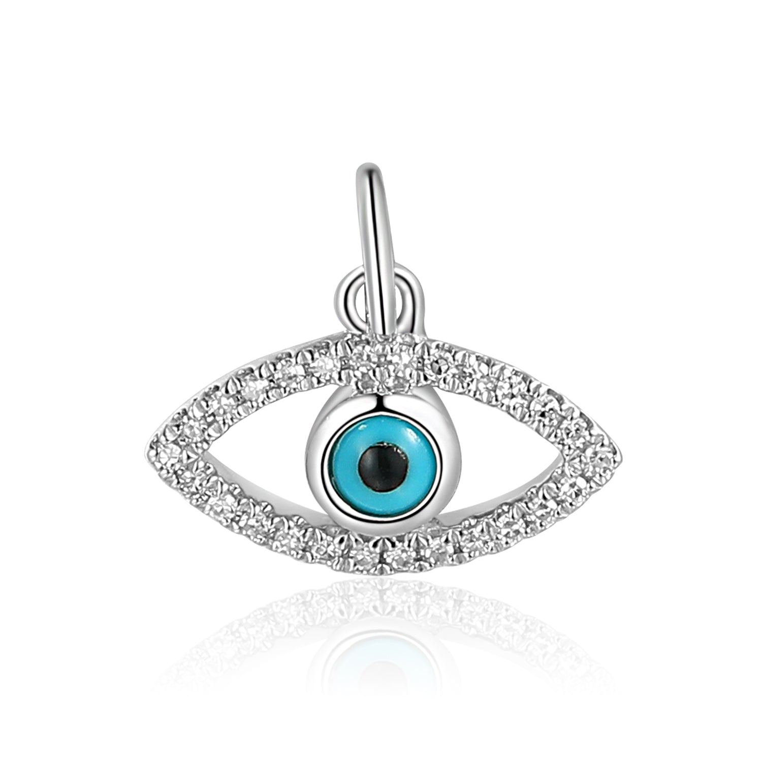 Diamond Evil Eye Charm – Ntinga Jewellery