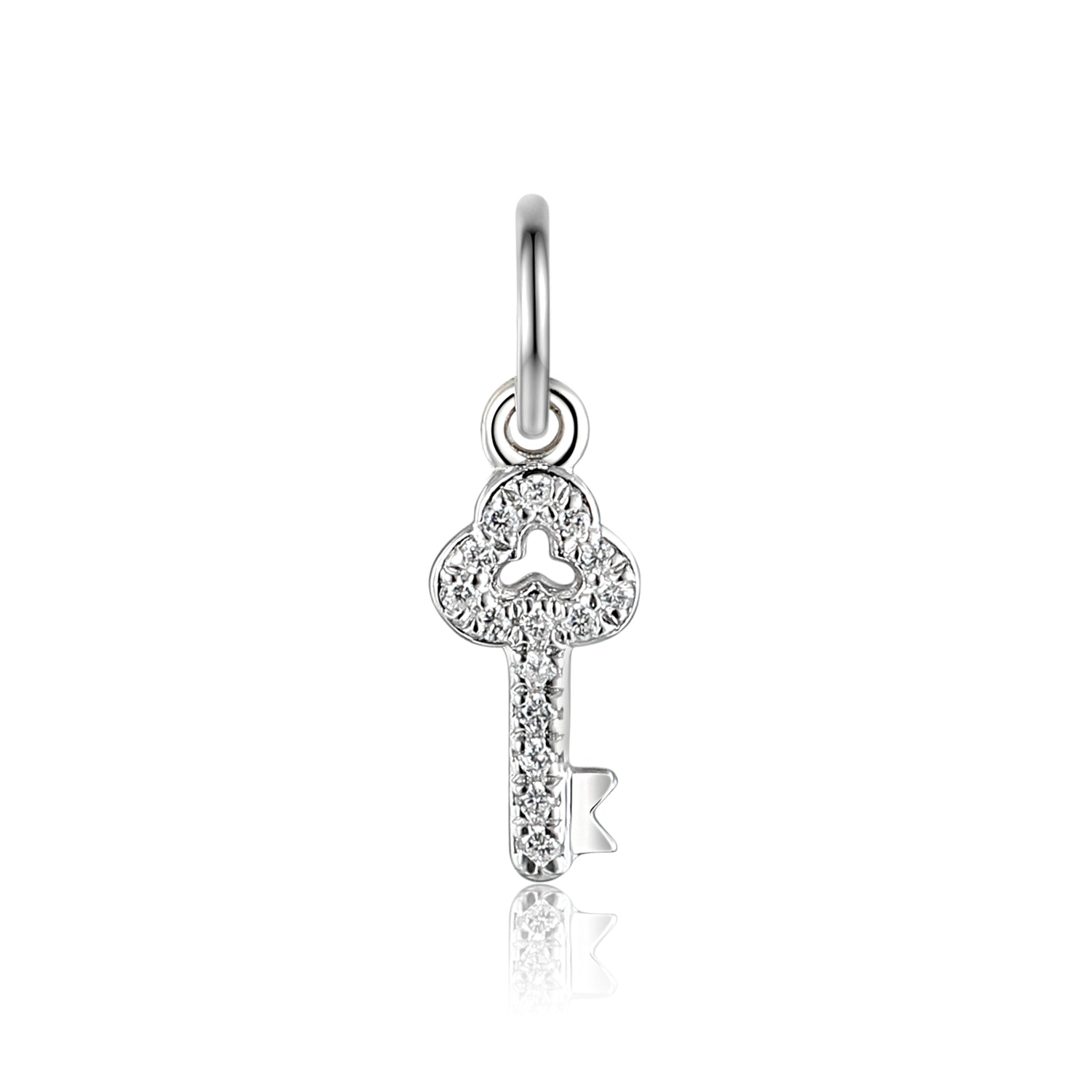 Diamond key charm outlet