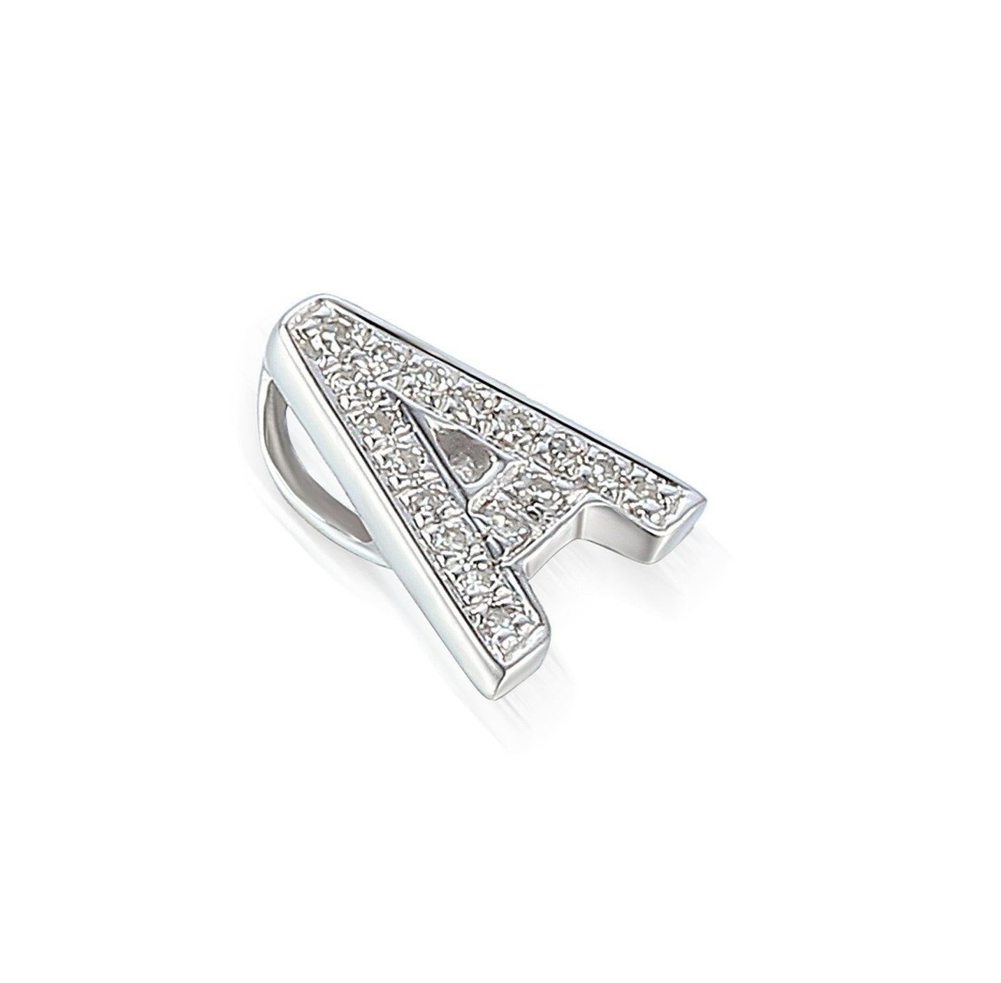Diamond pendant hotsell letter a