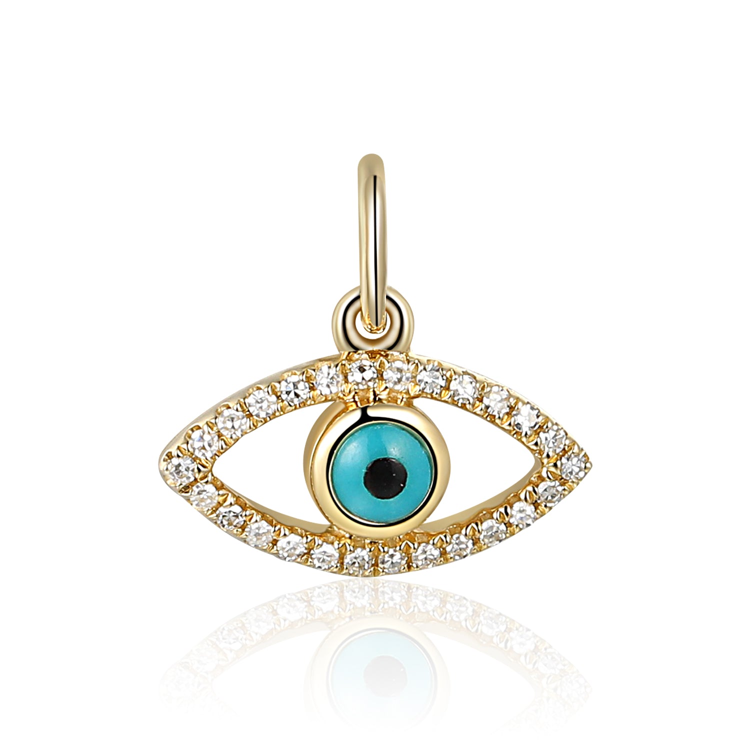 Diamond Evil Eye Charm – Ntinga Jewellery