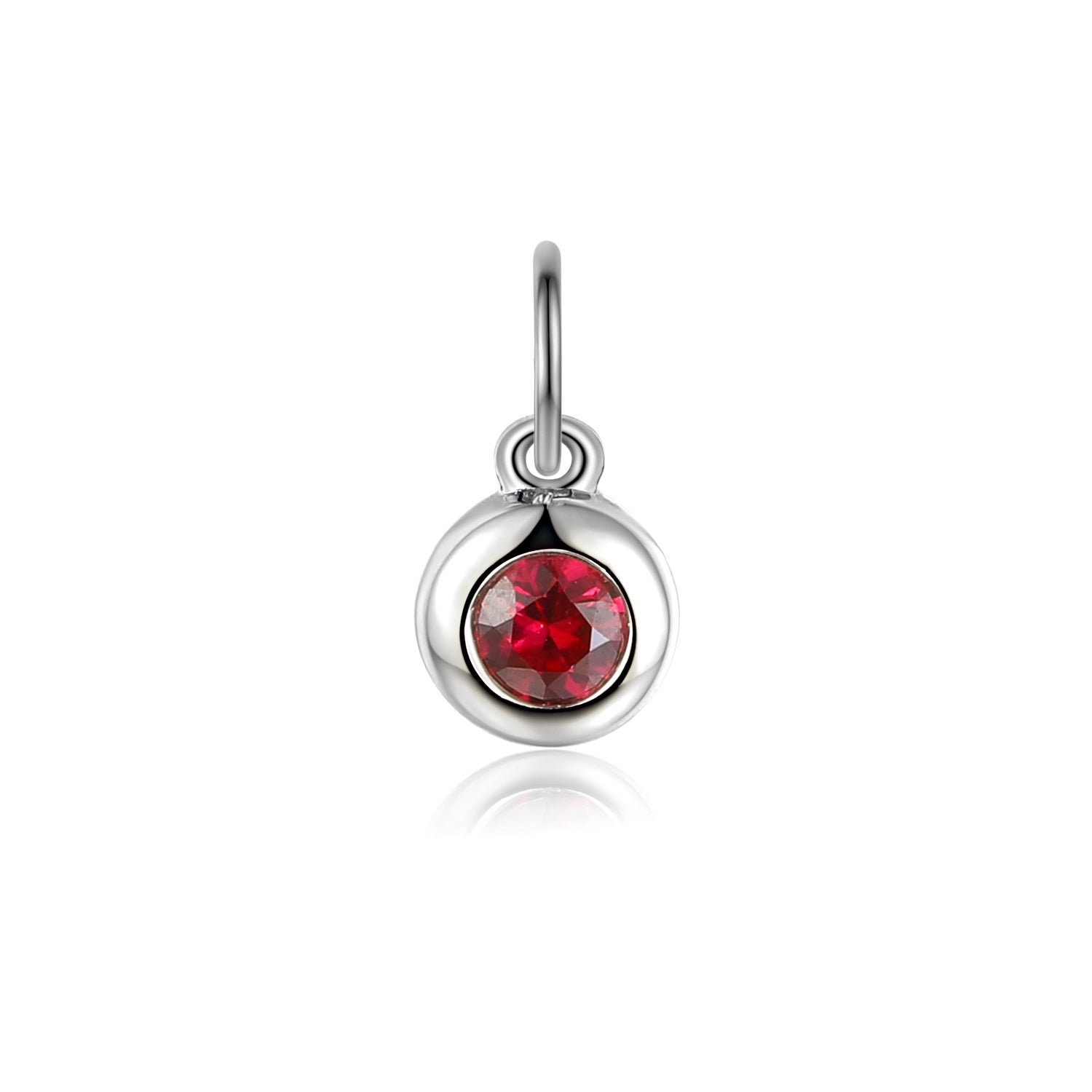 Ruby Rubover Birthstone Bubble Charm