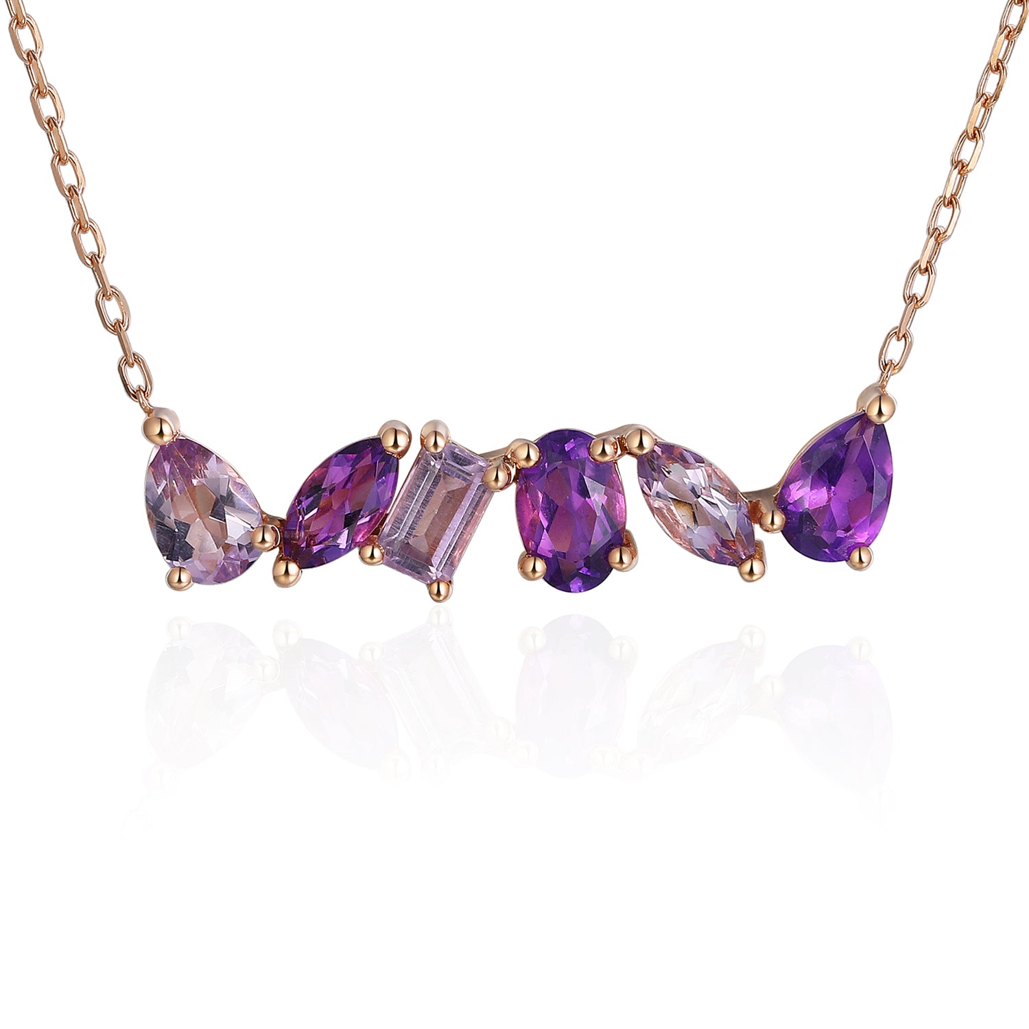 Multistone Mixed Gemstone Necklace