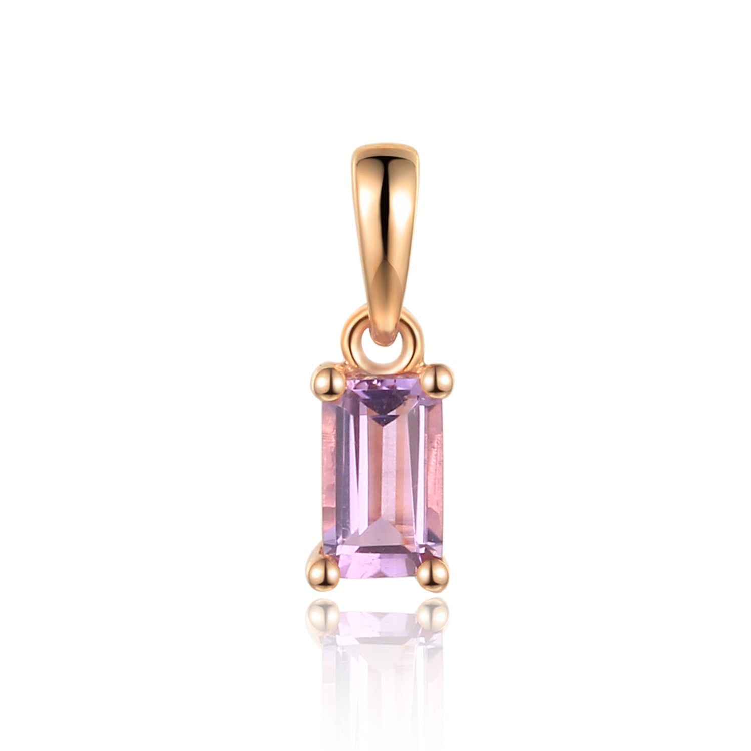 Octagon Gemstone Gold Pendant