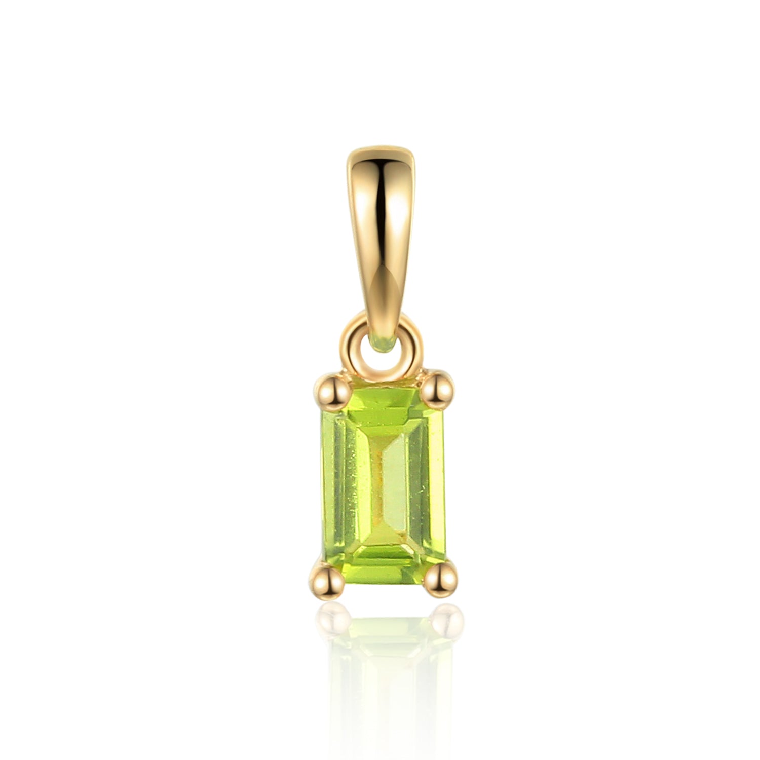 Octagon Gemstone Gold Pendant