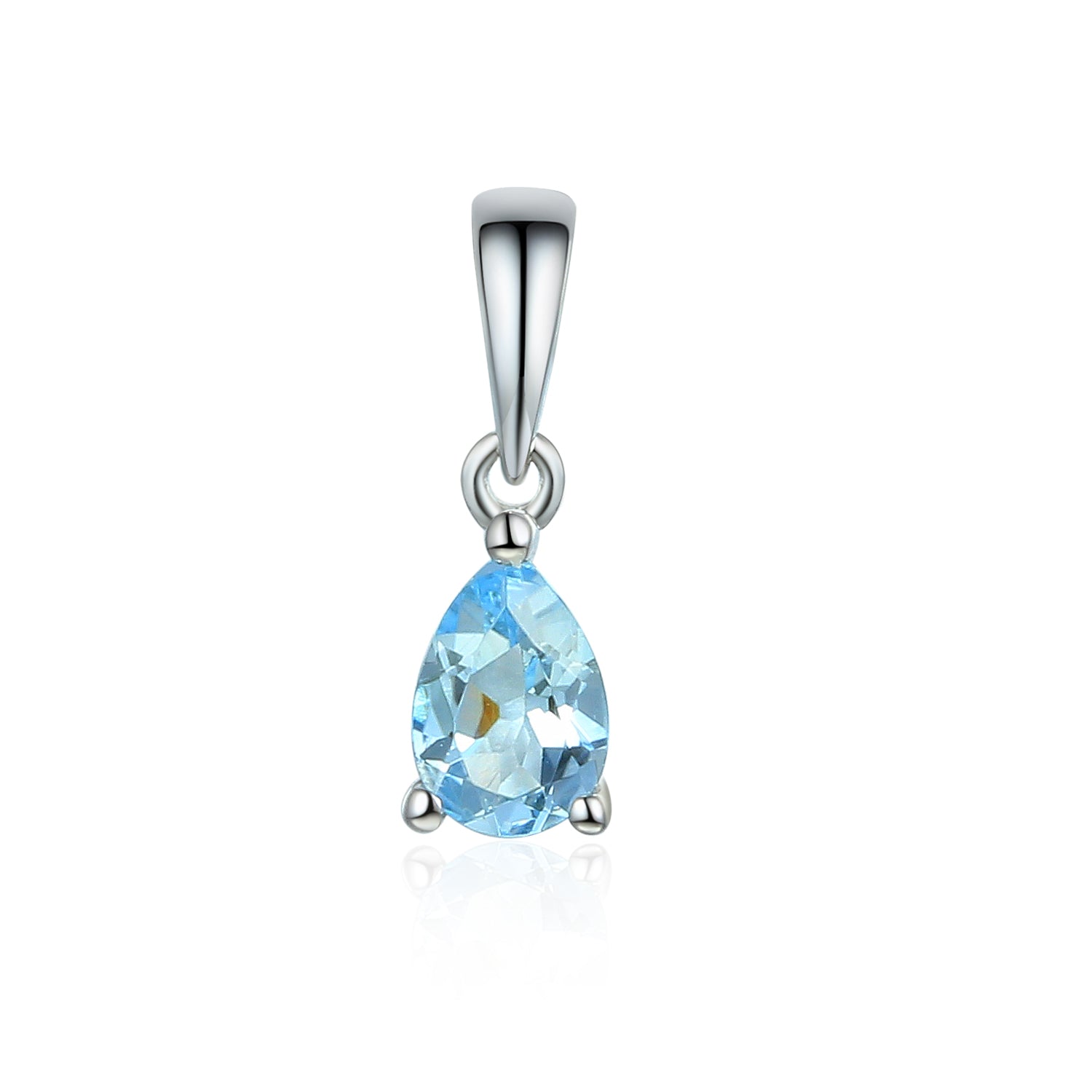Pear Shape Gemstone Gold Pendant