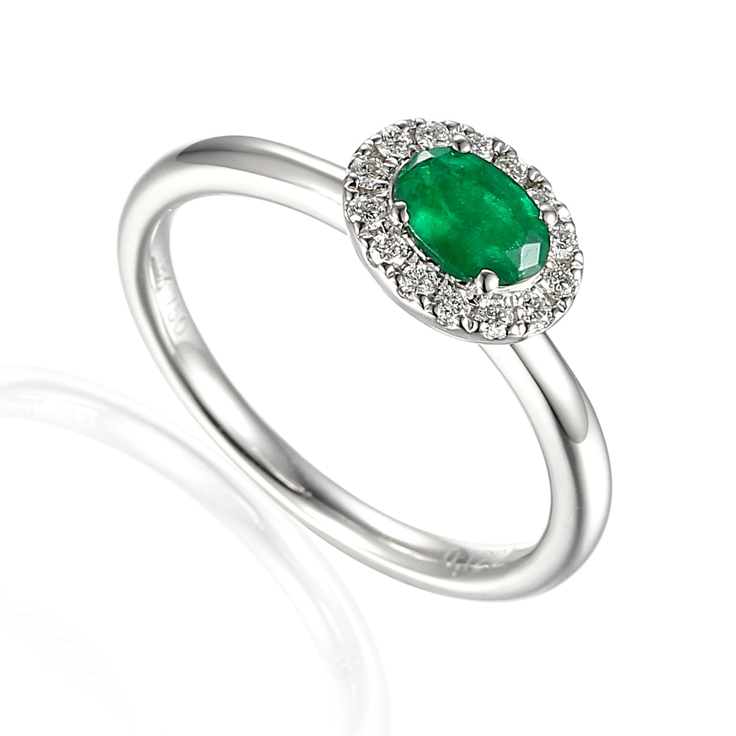 Gemstone Oval 6x4mm Cluster Ring