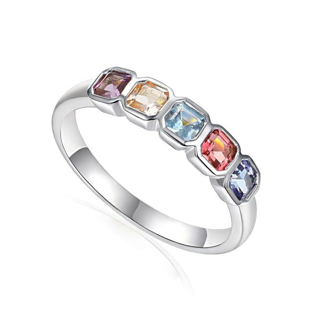 Multi Step Cut Octagon gemstone Ring