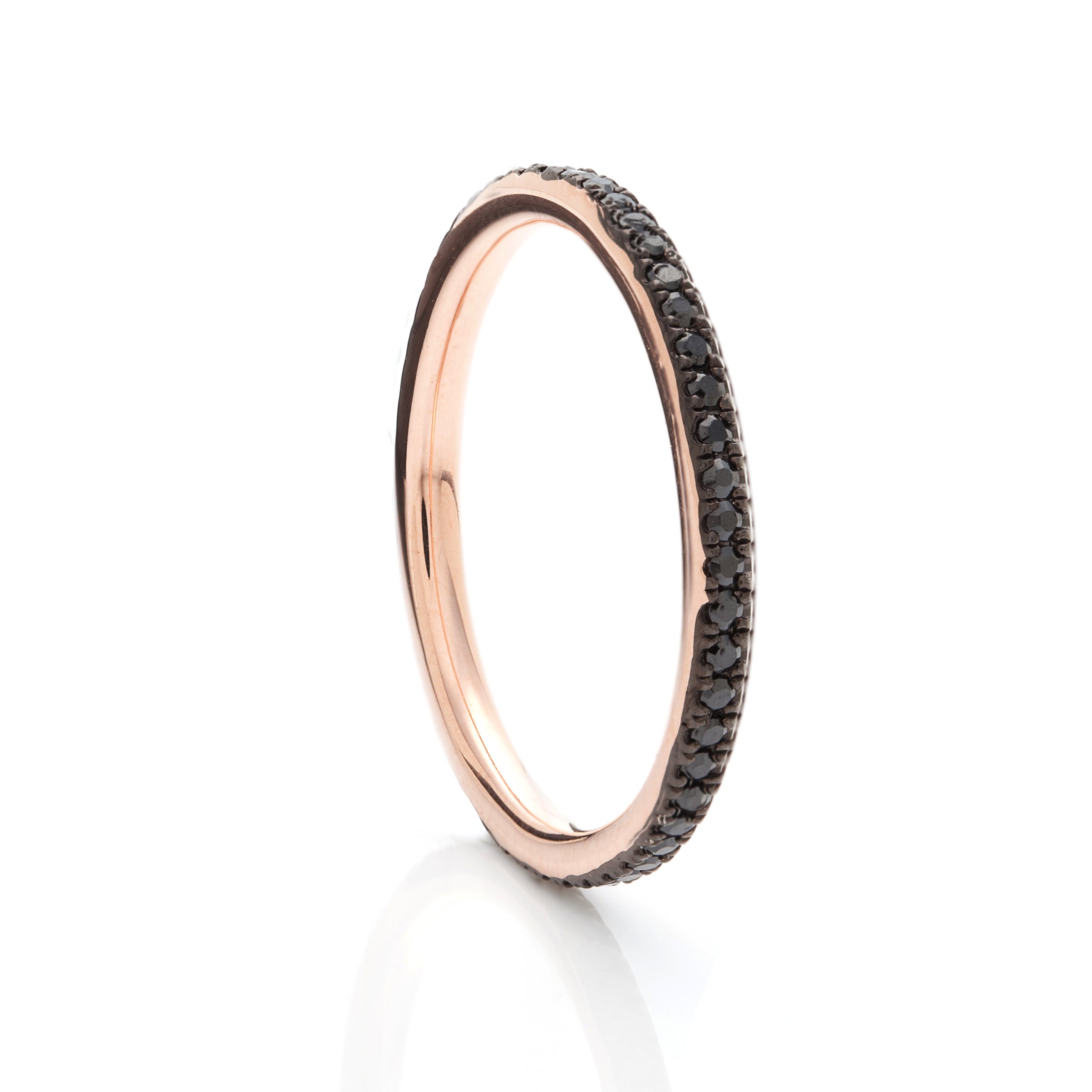 Gold Fine Diamond Domed Full Eternity Band