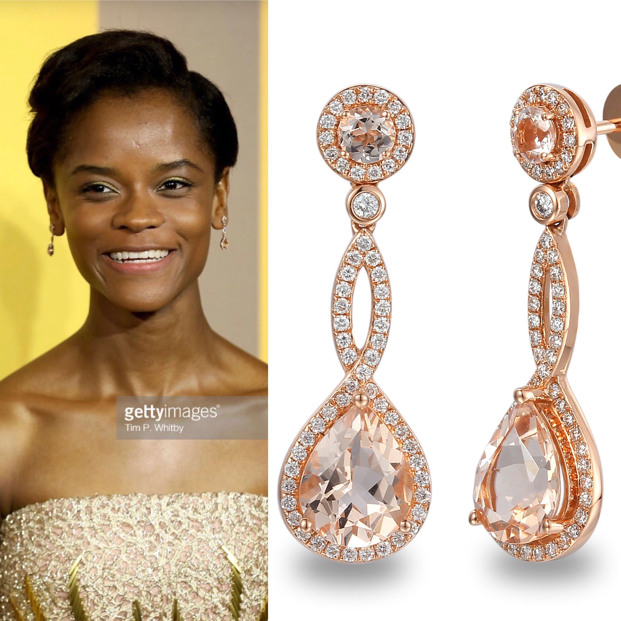As seen on Letitia Wright from Black Panther